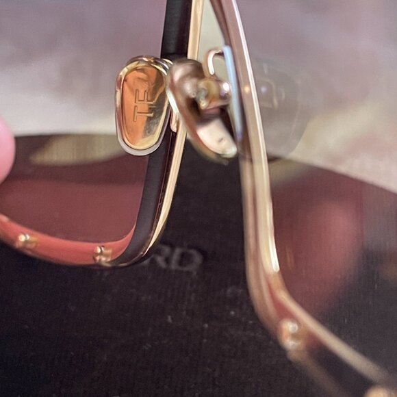 Tom Ford Elle-02 TF936 28B Sunglasses Women\'s Rose Gold/Grey-Brown Gradient 71mm main image 3